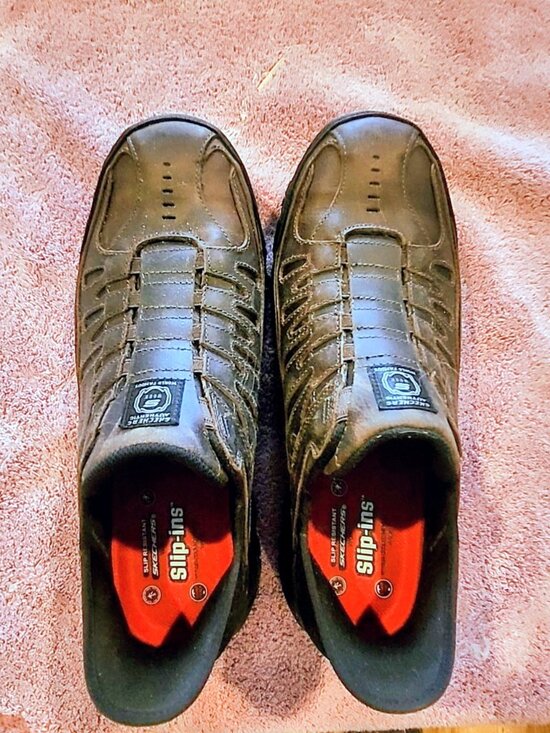 Sketchers Slip on composite toe work shoes. main image 6